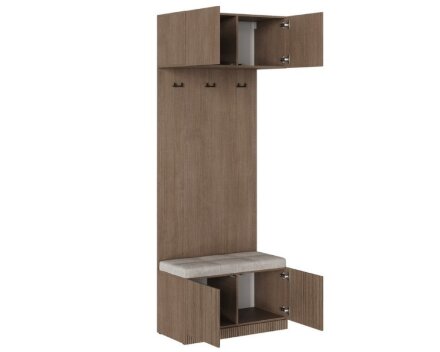 Шкаф с вешалкой и сидушкой Кантри, Кадена Вуд 