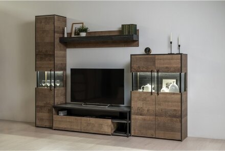 Комод-витрина с подсветкой Трувор 