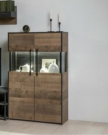 Комод-витрина с подсветкой Трувор 