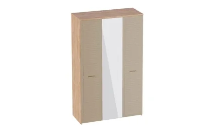 Шкаф трёхдверный Гавана, Светло-серый софт 