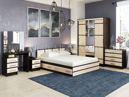 Кровать двуспальная Сакура   